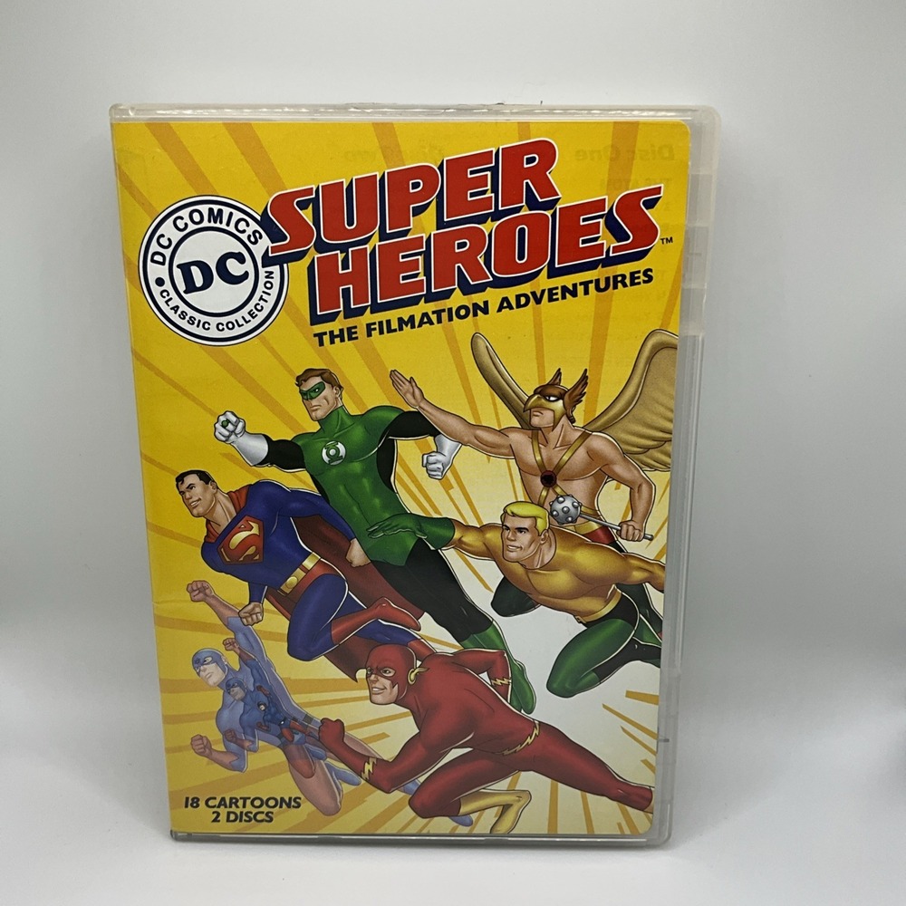 DC Super Heroes The Filmation Adventures (DVD 2008) 18 Cartoons 2 discs